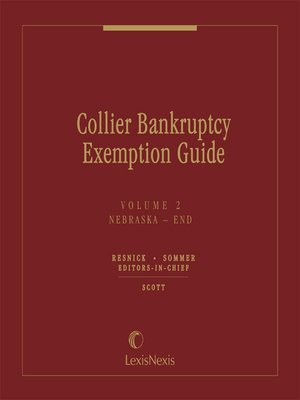 cover image of Collier Bankruptcy Exemption Guide